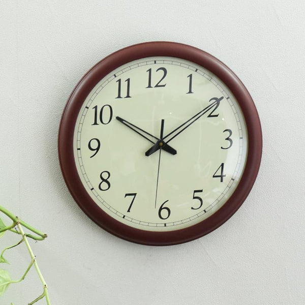 Wall Clock - Gosera Round Wall Clock - Dark Brown