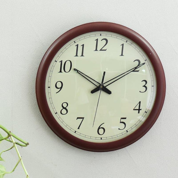 Wall Clock - Gosera Round Wall Clock - Light Brown