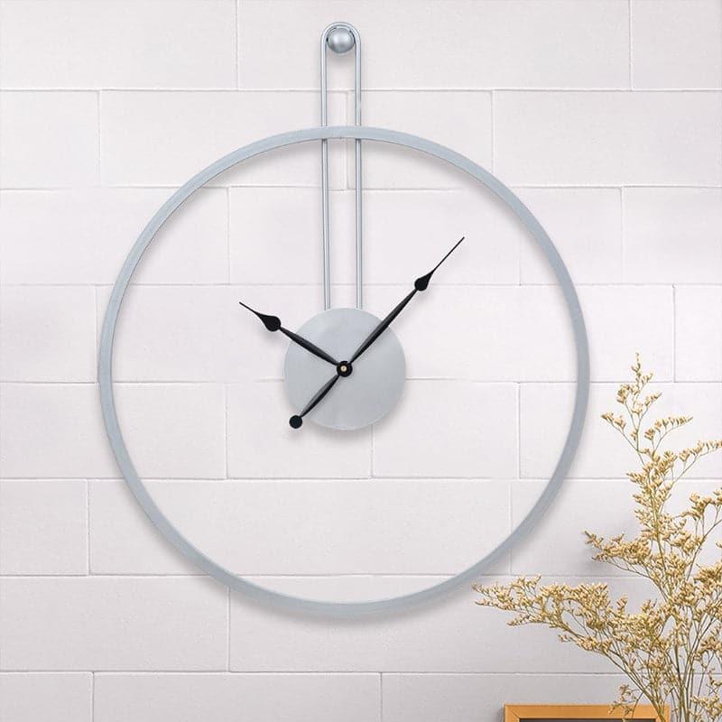 Wall Clock - Hake Round Wall Clock - Silver