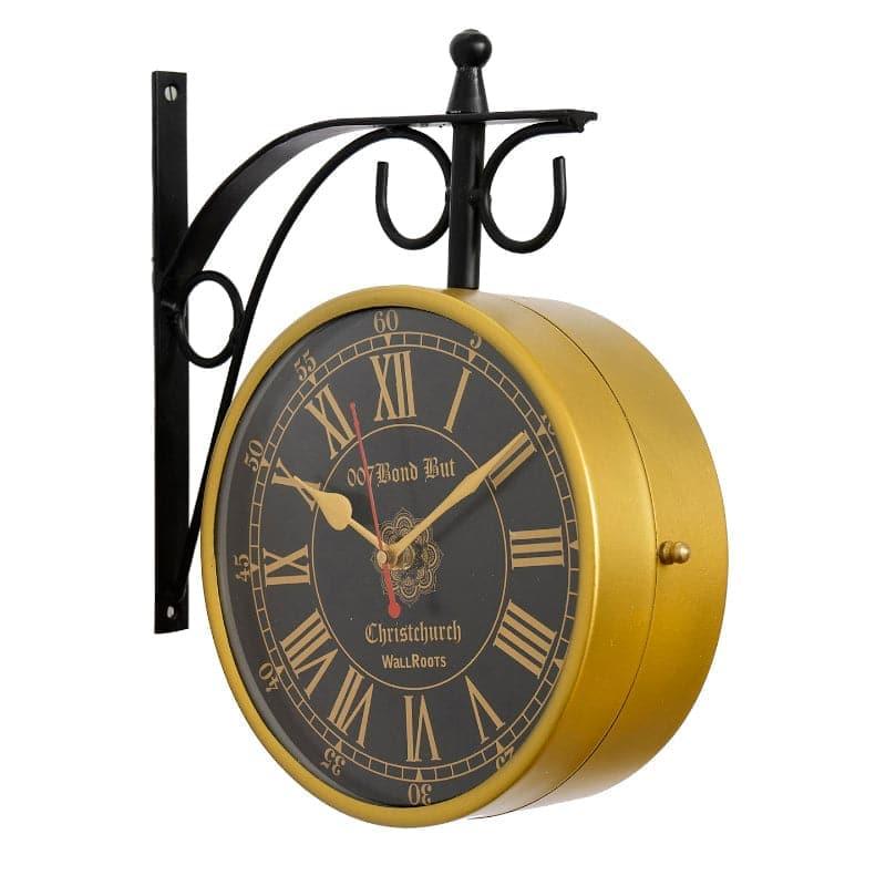 Wall Clock - Halia Vintage Wall Clock - Golden