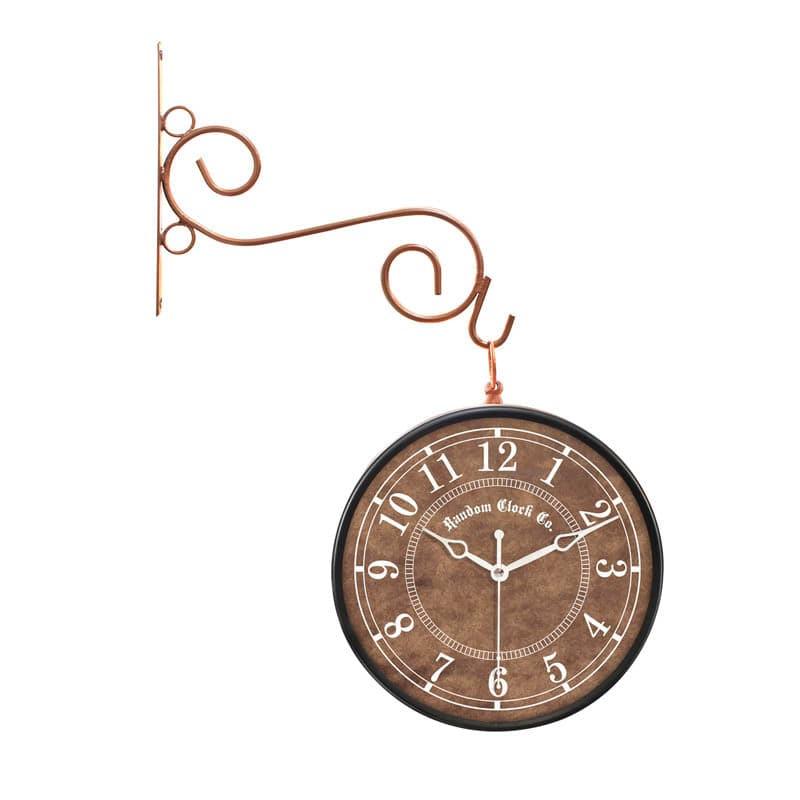 Buy Hayden Double Sided Vintage Station Clock Wall Clock from Vaaree