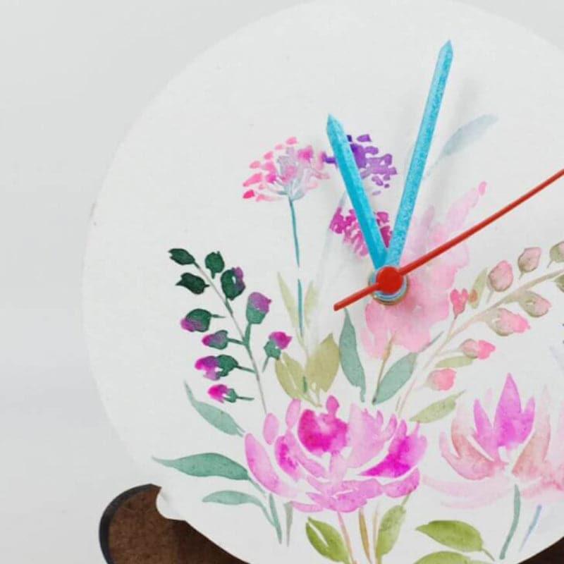 Buy Wall Clock - Hena Flora Table Clock at Vaaree online