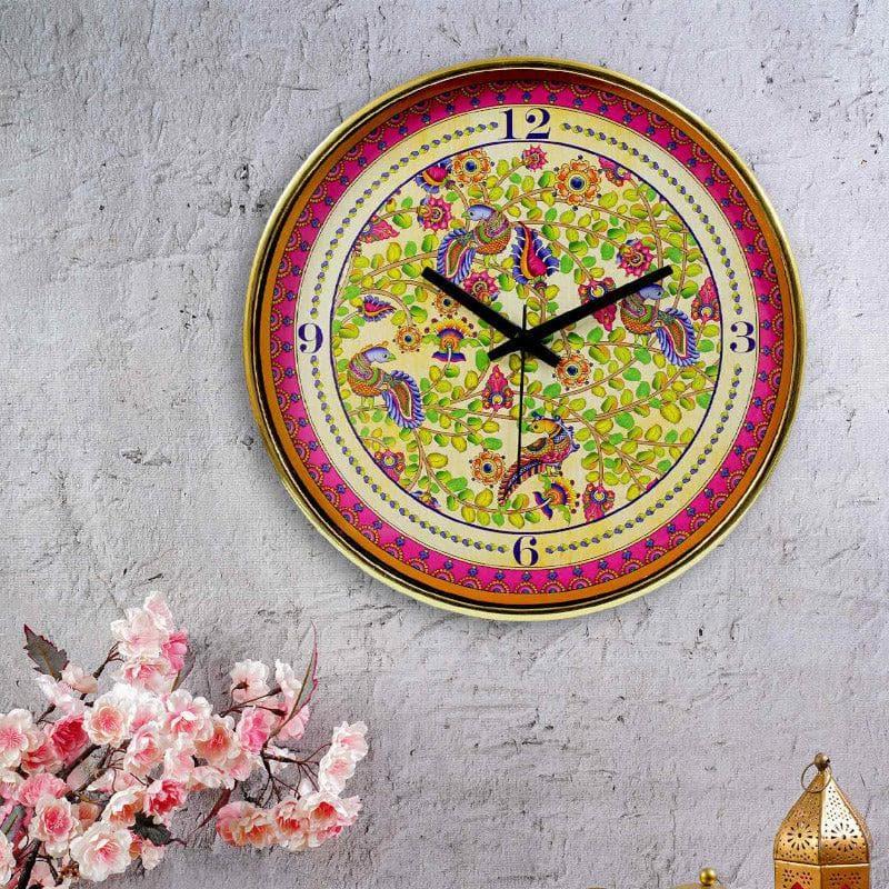 Buy Kalamkari Wall Clock Wall Clock from Vaaree