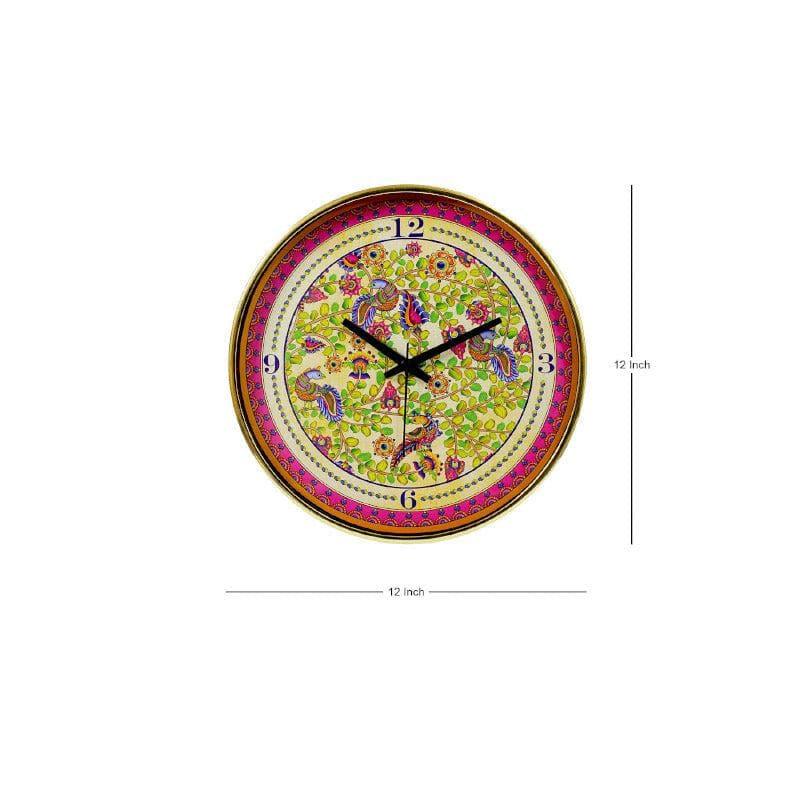 Buy Kalamkari Wall Clock Wall Clock from Vaaree