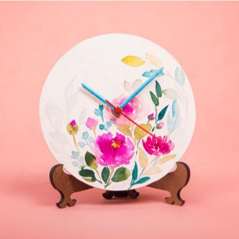 Buy Wall Clock - Larco Blossom Table Clock at Vaaree online