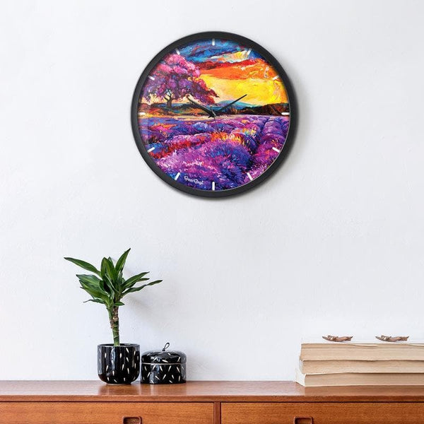 Wall Clock - Lavender Fields Wall Clock