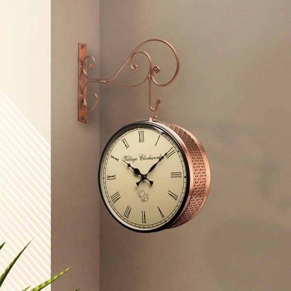 Wall Clock - Maximilian Station Clock (10 inch) - Copper