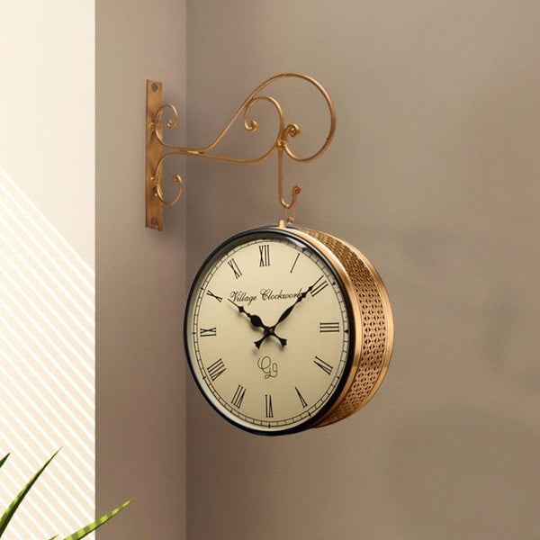 Wall Clock - Maximilian Station Clock (10 inch) - Gold