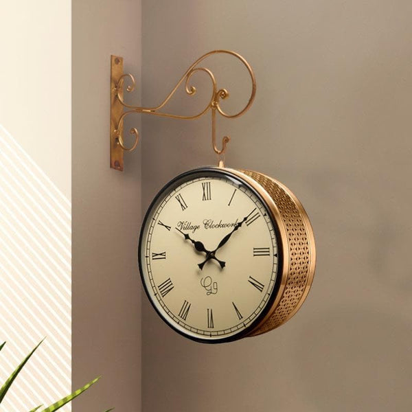 Wall Clock - Maximilian Station Clock (12 inch) - Gold