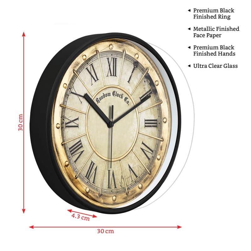 Buy Oberon Roman Wall Clock Wall Clock from Vaaree