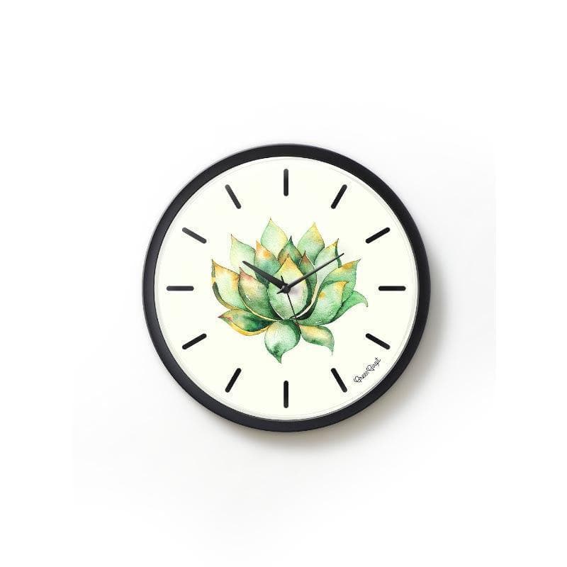 Wall Clock - Painterly Succulent Wall Clock