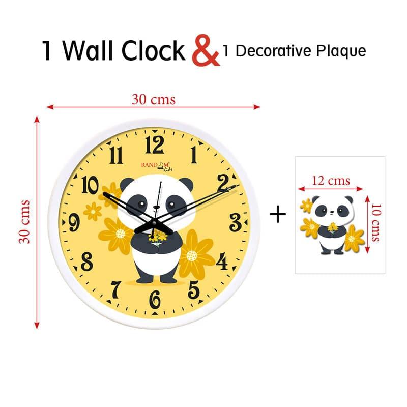 Buy Panda Bloom Wall Clock Wall Clock from Vaaree