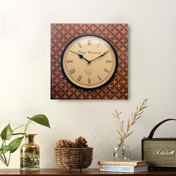 Wall Clock - Play Checkers Handpainted Wall Clock