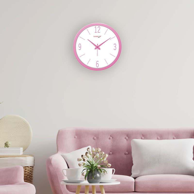 Wall Clock - Polly Modern Wall Clock - Pink