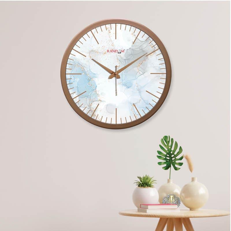 Wall Clock - Quizi Marbled Wall Clock - Blue