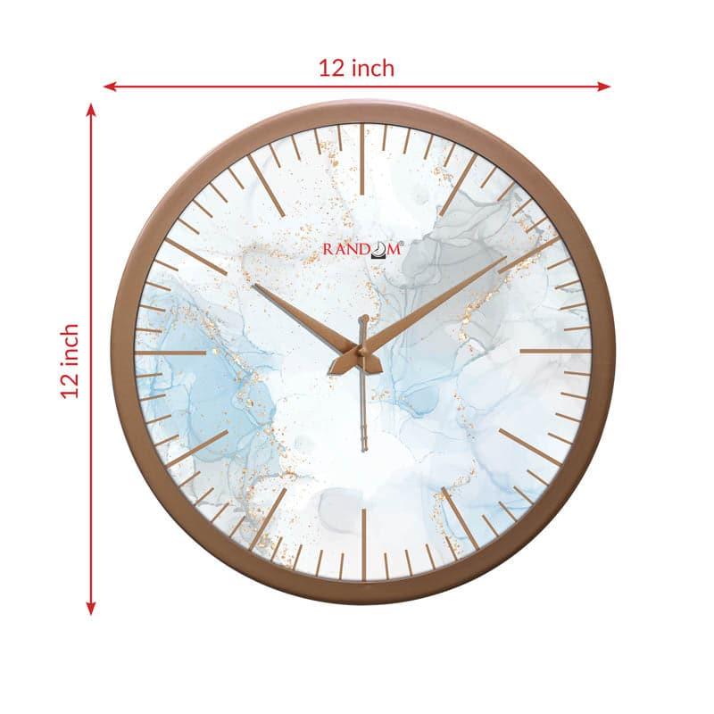 Wall Clock - Quizi Marbled Wall Clock - Blue