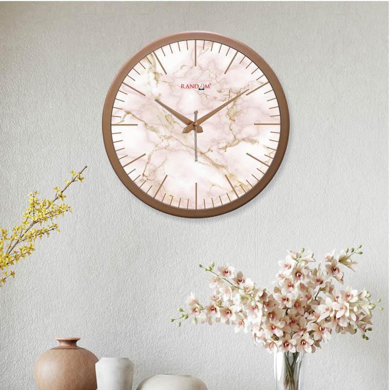 Wall Clock - Quizi Marbled Wall Clock - Peach