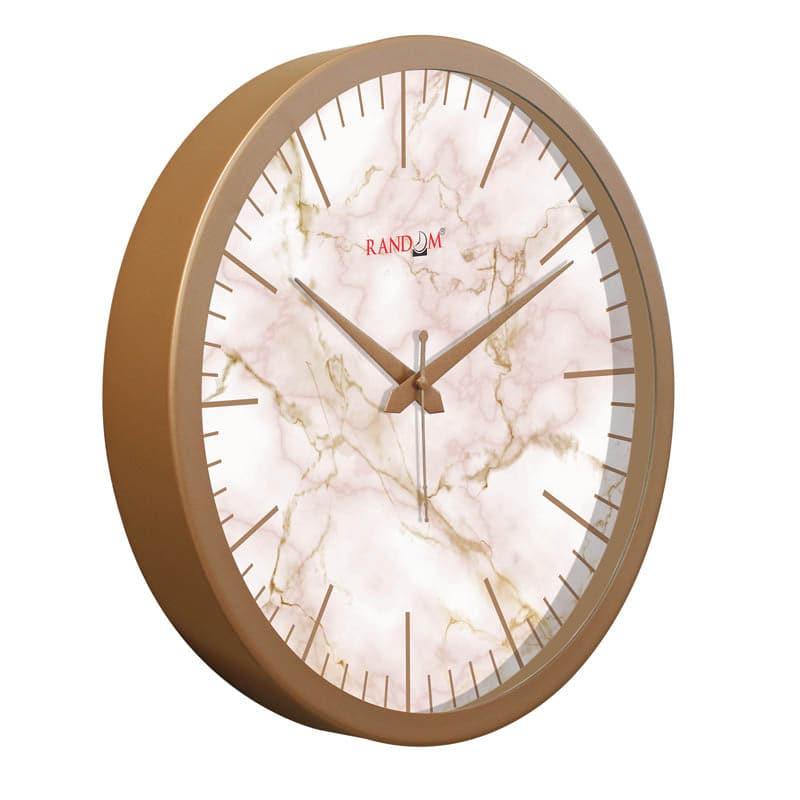 Wall Clock - Quizi Marbled Wall Clock - Peach