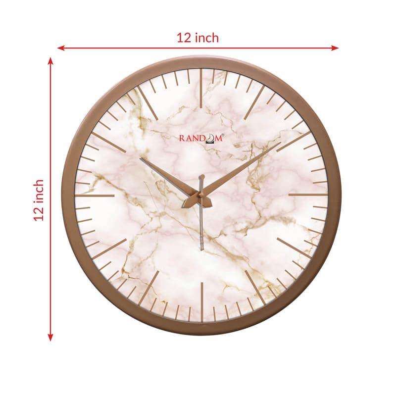 Wall Clock - Quizi Marbled Wall Clock - Peach