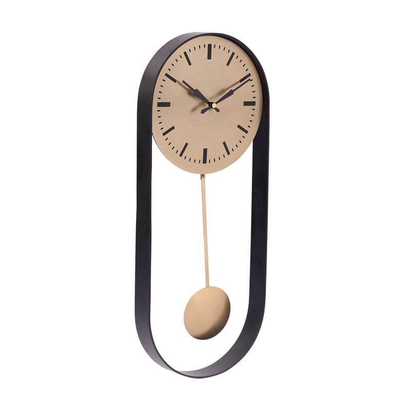 Buy Rectoval Wall Clock - Gold Wall Clock from Vaaree