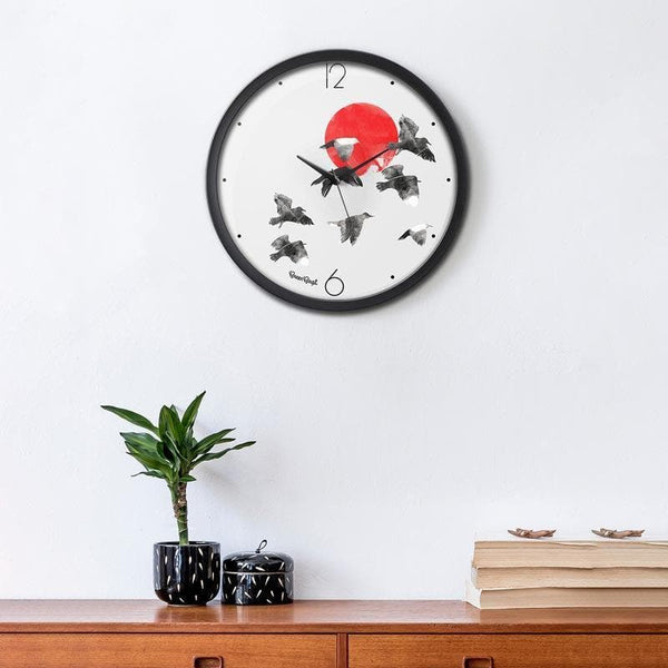 Wall Clock - Red Moon Wall Clock