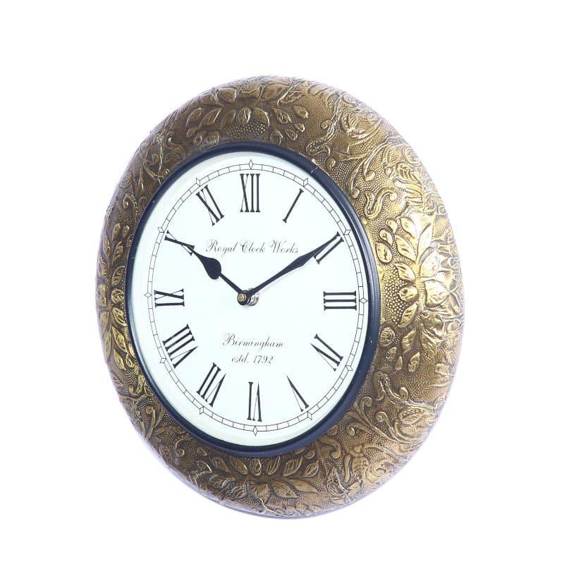 Buy Wall Clock - Shenava Brass Wall Clock at Vaaree online