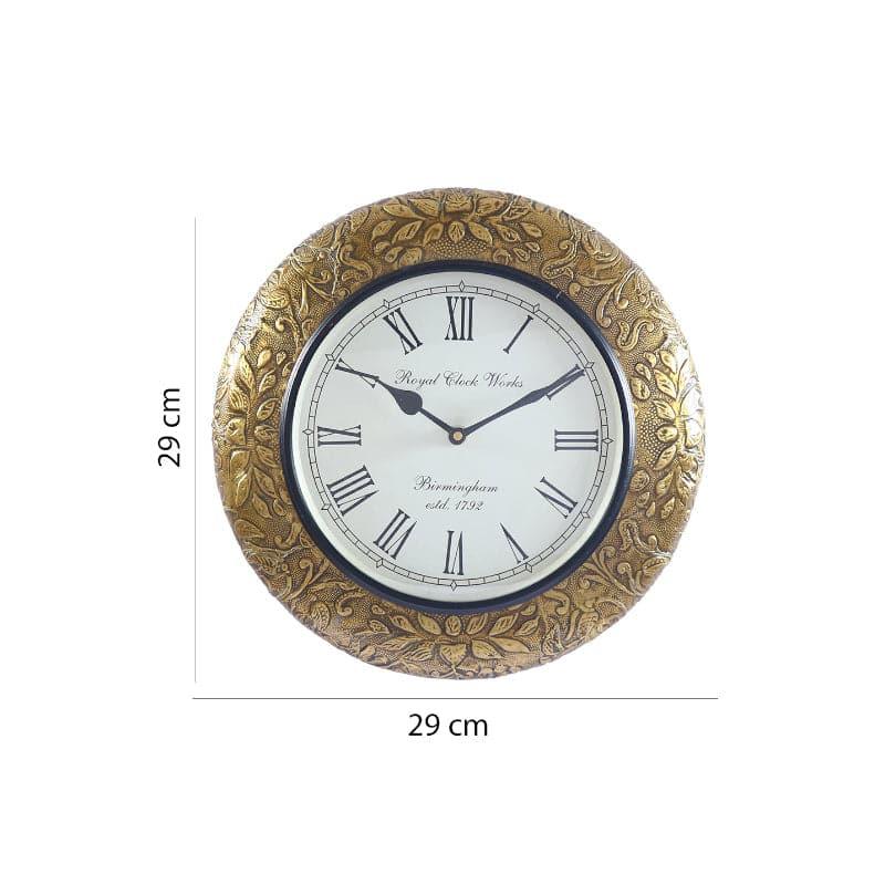 Buy Wall Clock - Shenava Brass Wall Clock at Vaaree online