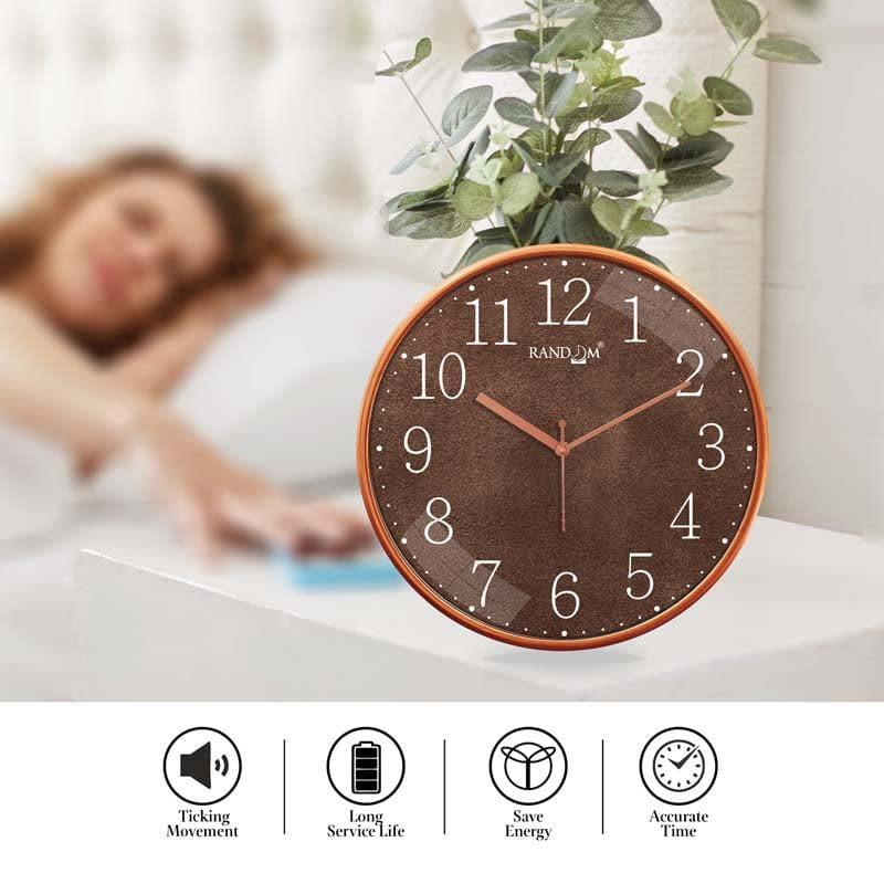 Wall Clock - Sparkly Brown Wall Clock