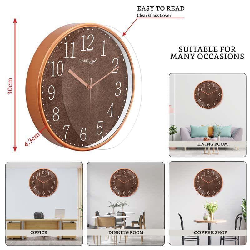 Wall Clock - Sparkly Brown Wall Clock