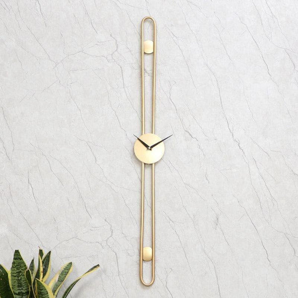 Wall Clock - Stripe Story Wall Clock - Gold