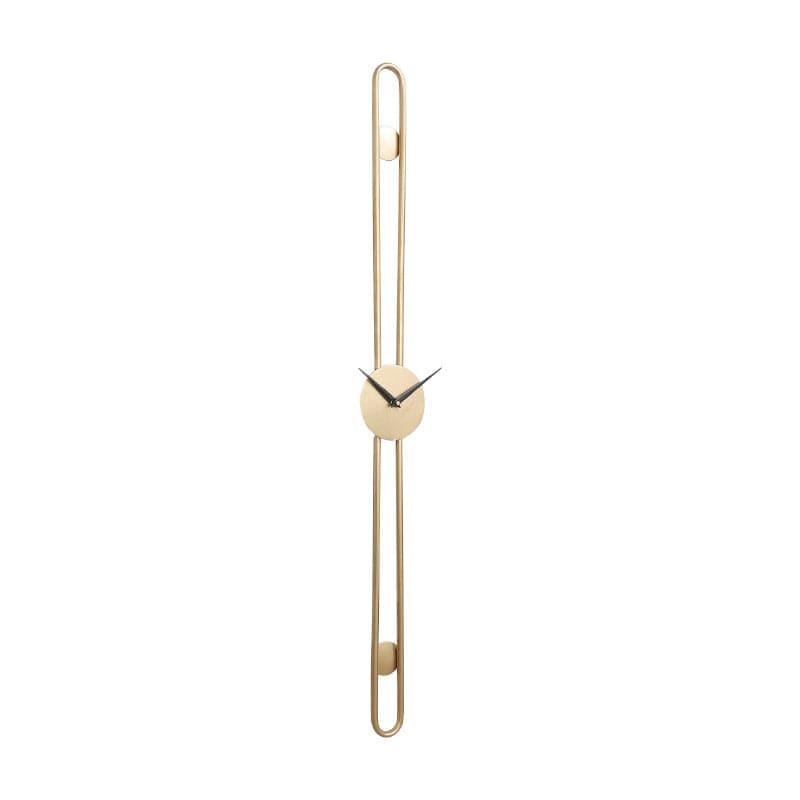 Buy Stripe Story Wall Clock - Gold Wall Clock from Vaaree