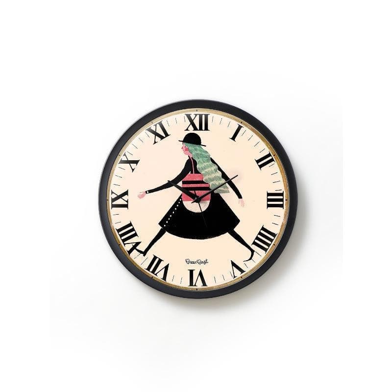 Buy Take A Stroll Wall Clock Wall Clock from Vaaree