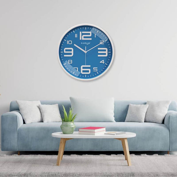 Wall Clock - Urban Edge Silent Wall Clock - Blue