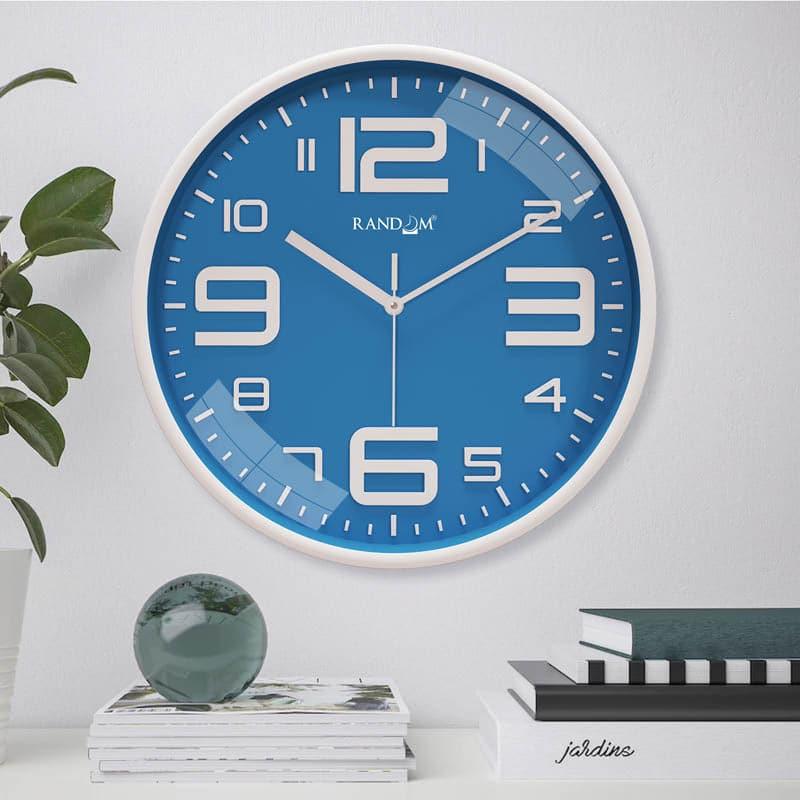 Buy Urban Edge Silent Wall Clock - Blue Wall Clock from Vaaree