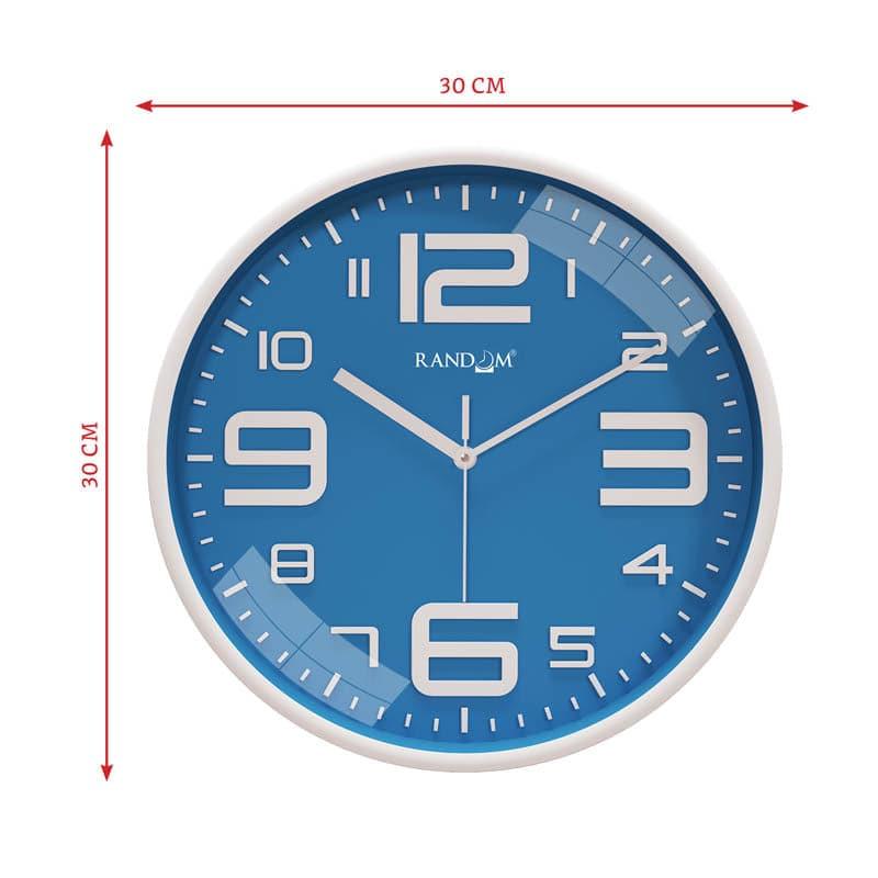 Wall Clock - Urban Edge Silent Wall Clock - Blue