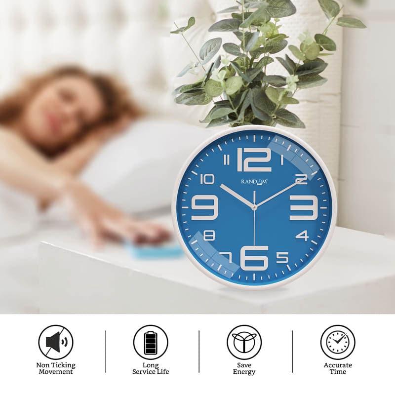 Wall Clock - Urban Edge Silent Wall Clock - Blue