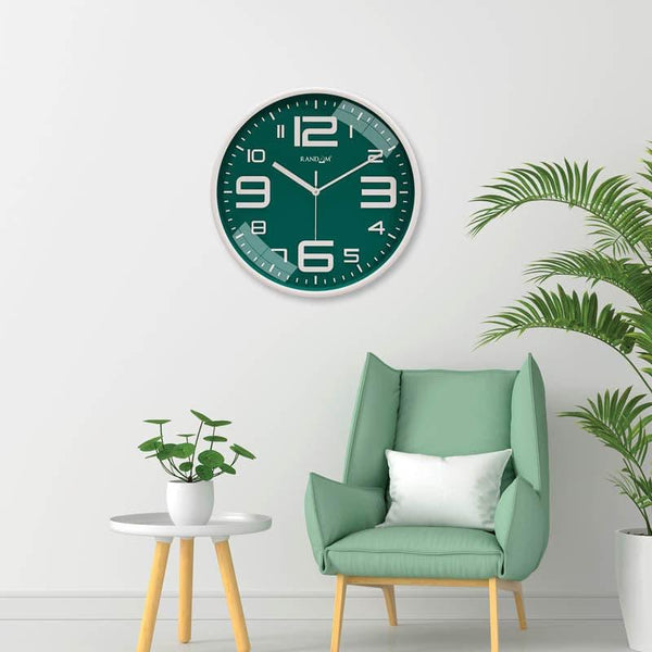 Wall Clock - Urban Edge Silent Wall Clock - Green