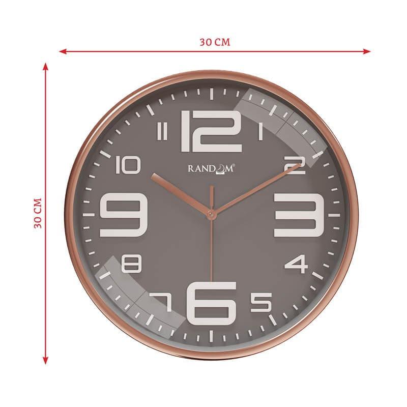 Wall Clock - Urban Edge Silent Wall Clock - Taupe