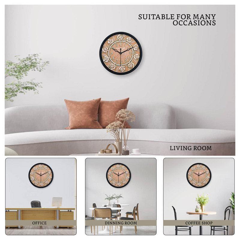 Wall Clock - Vintage Floral Fun Wall Art