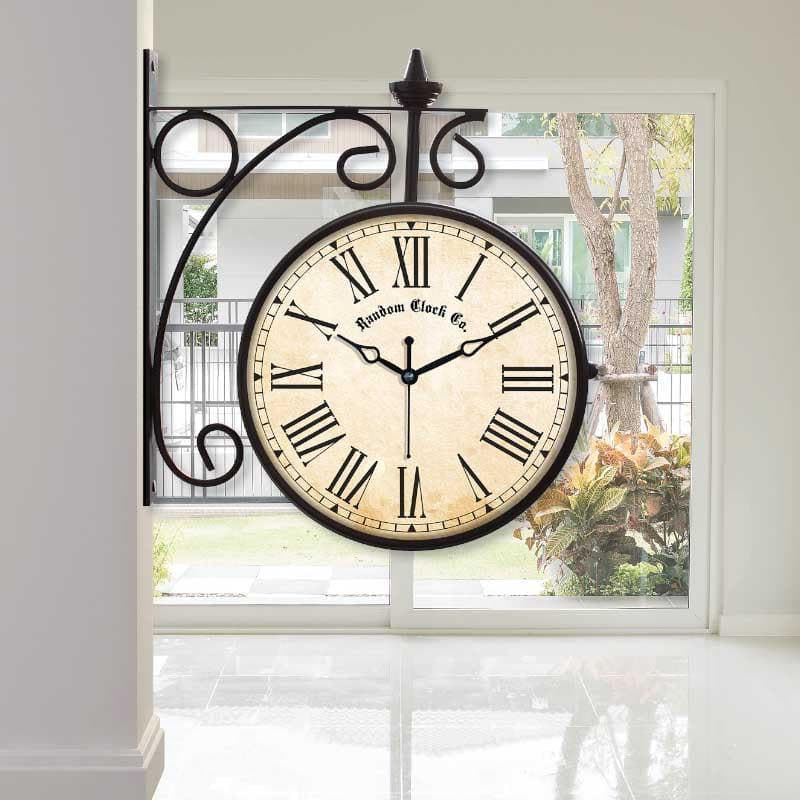 Buy Double Sided Vintage Station Wall Clock Wall Clock from Vaaree