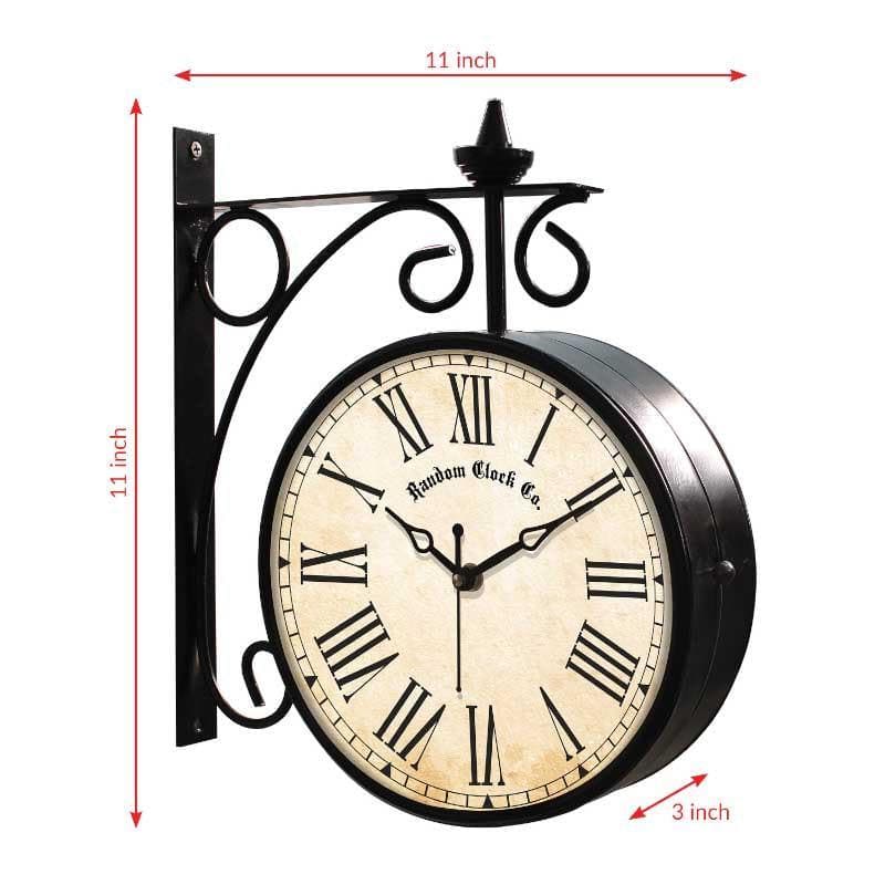 Buy Double Sided Vintage Station Wall Clock Wall Clock from Vaaree