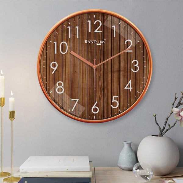 Wall Clock - Woody Brown Wall Clock