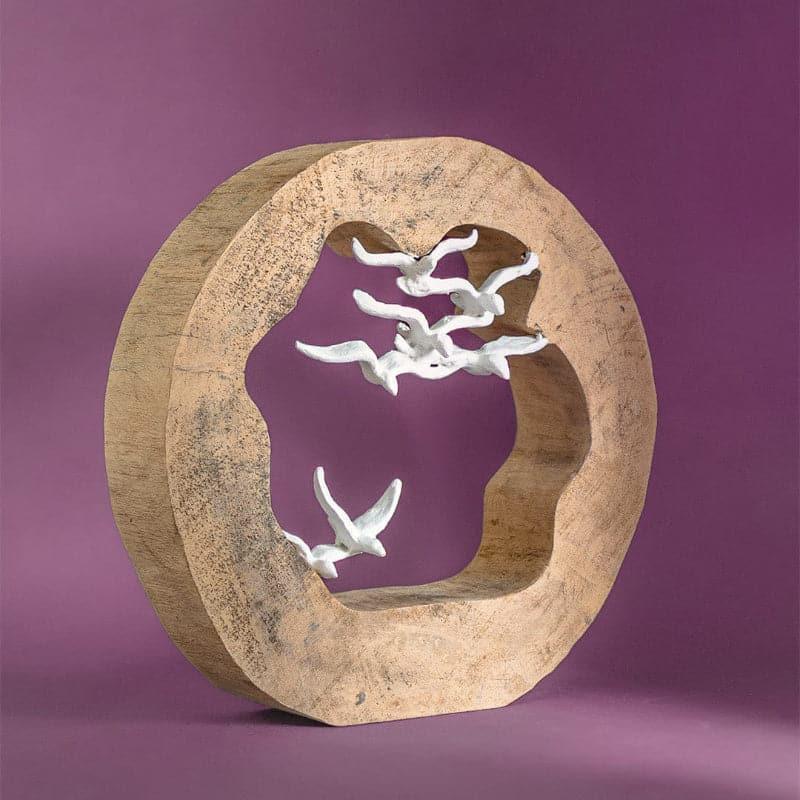 Buy Twiggle Birdscape Wood Showpiece Showpieces from Vaaree