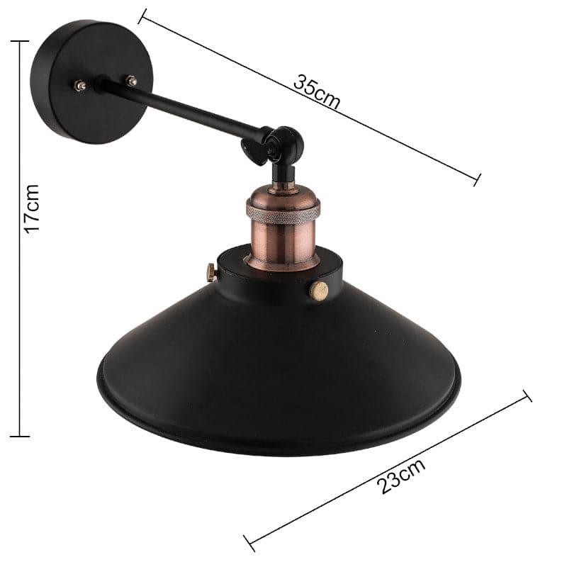 Wall Lamp - Avena Cone Wall Lamp - Copper