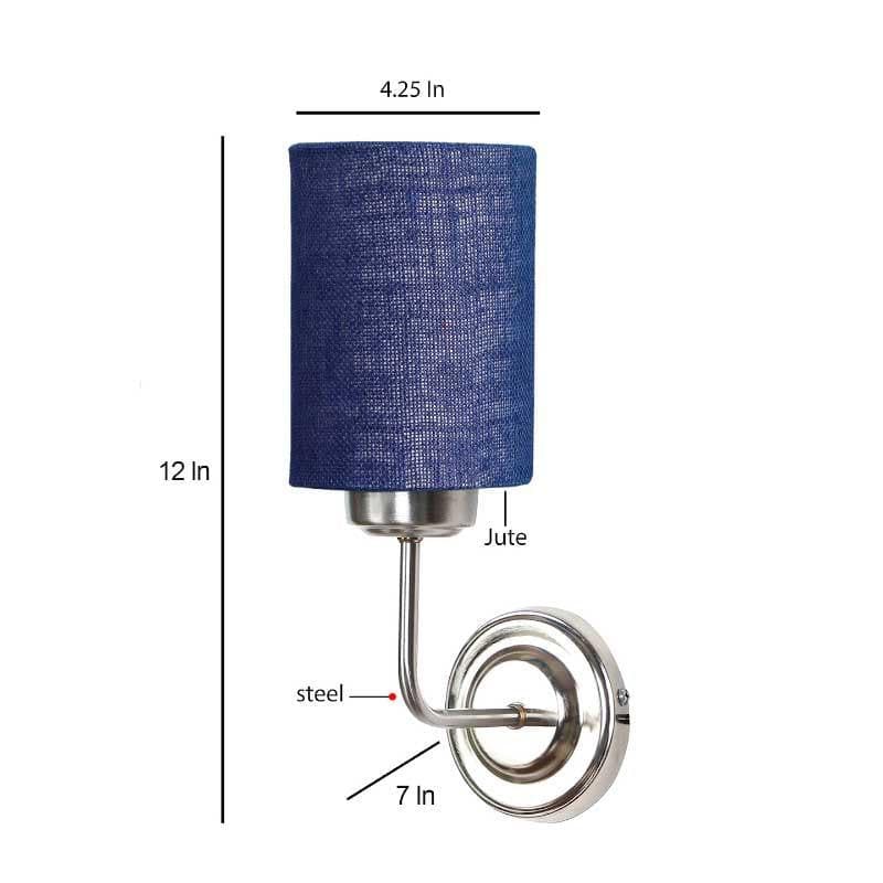 Wall Lamp - Biyox Cylindrical Wall Lamp - Blue