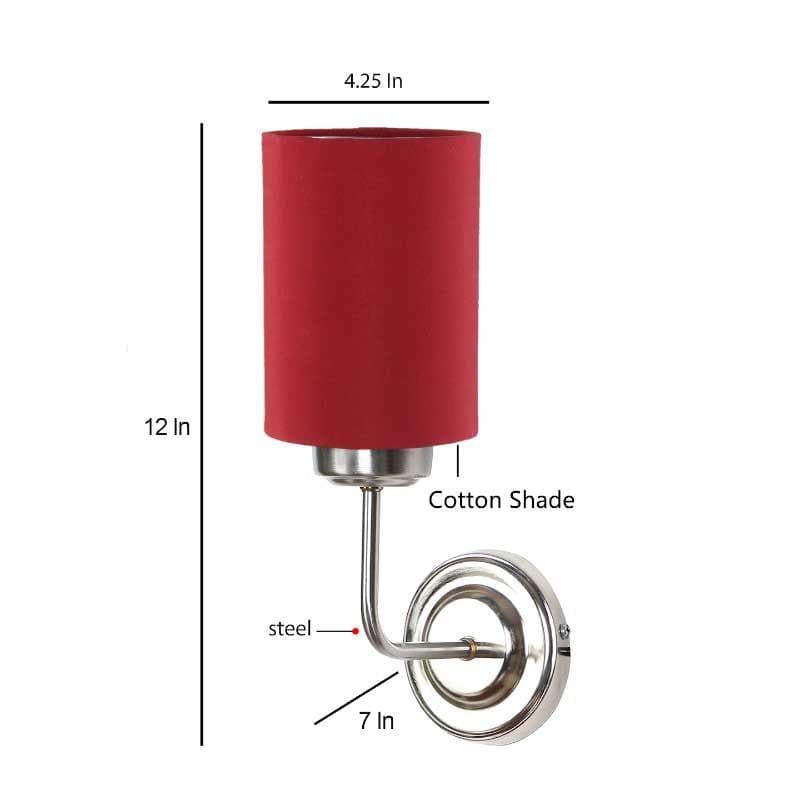 Wall Lamp - Biyox Cylindrical Wall Lamp - Red