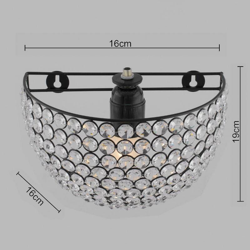 Wall Lamp - Charis Crystal Wall Lamp - Black