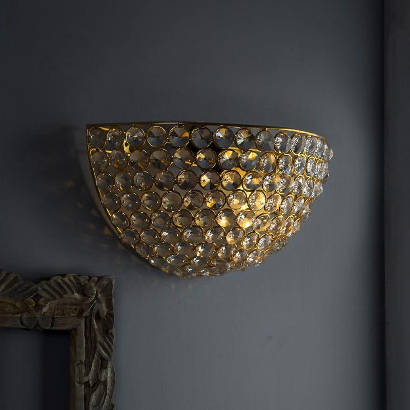 Buy Charis Crystal Wall Lamp - Gold Wall Lamp from Vaaree