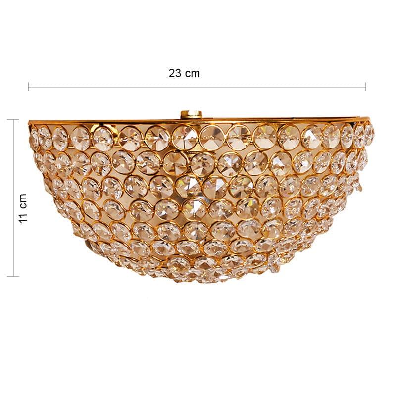 Buy Charis Crystal Wall Lamp - Gold Wall Lamp from Vaaree