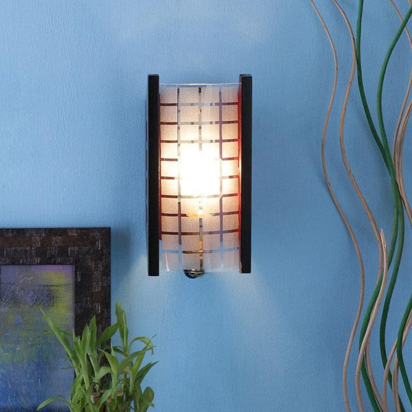 Buy Checkered Clad Wall Lamp Wall Lamp from Vaaree